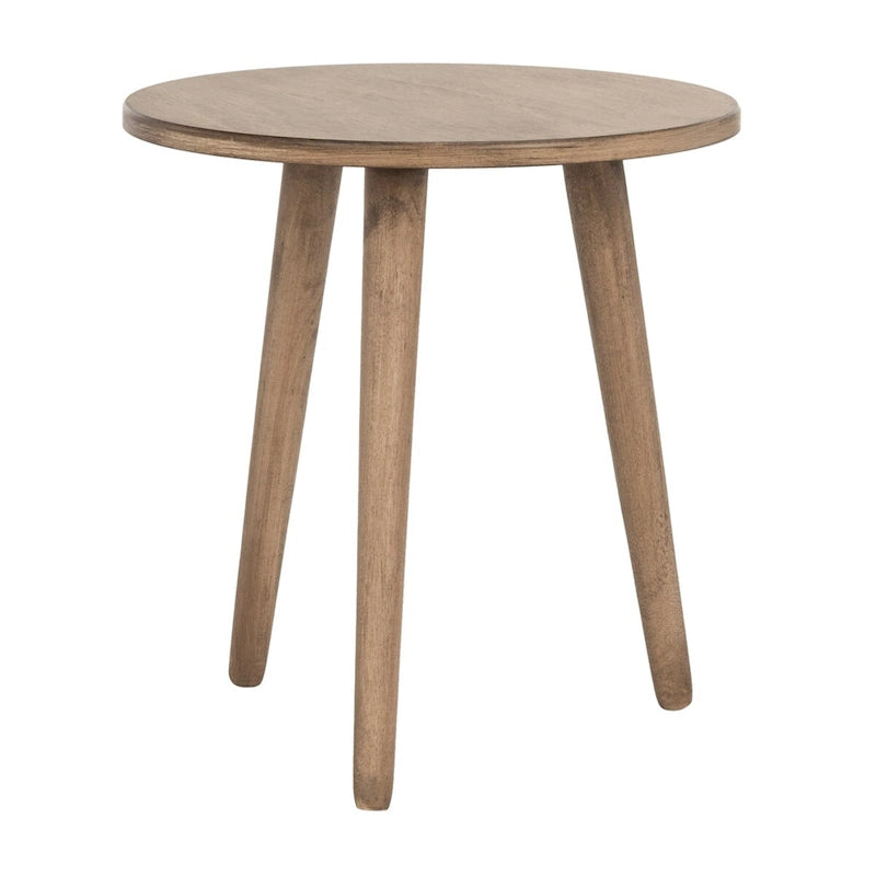 Tavolino d'appoggio rotondo, legno di pino, 4 colori, per 1 persona