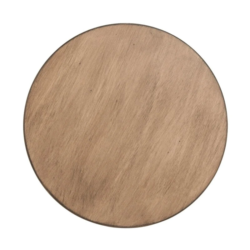 Tavolino d'appoggio rotondo, legno di pino, 4 colori, per 1 persona