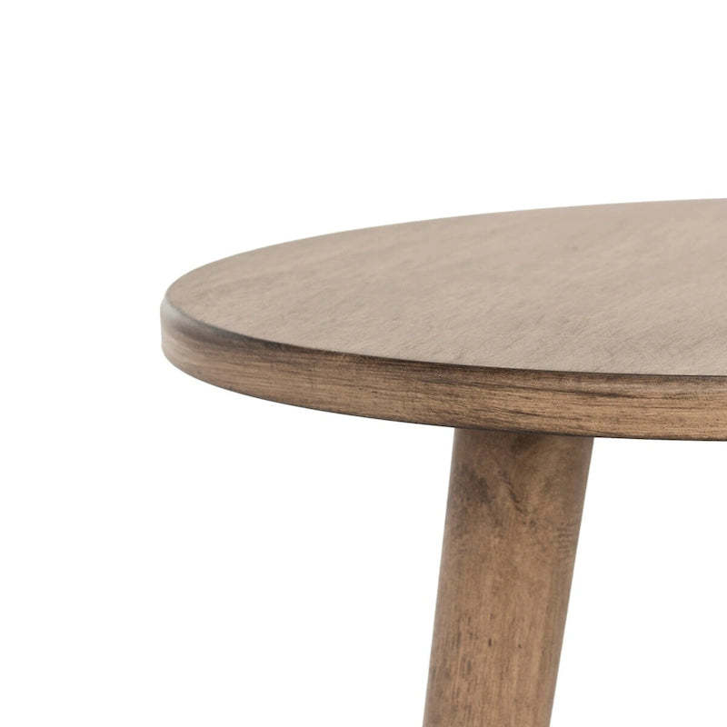 Tavolino d'appoggio rotondo, legno di pino, 4 colori, per 1 persona