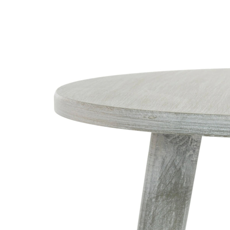 Tavolino d'appoggio rotondo, legno di pino, 4 colori, per 1 persona