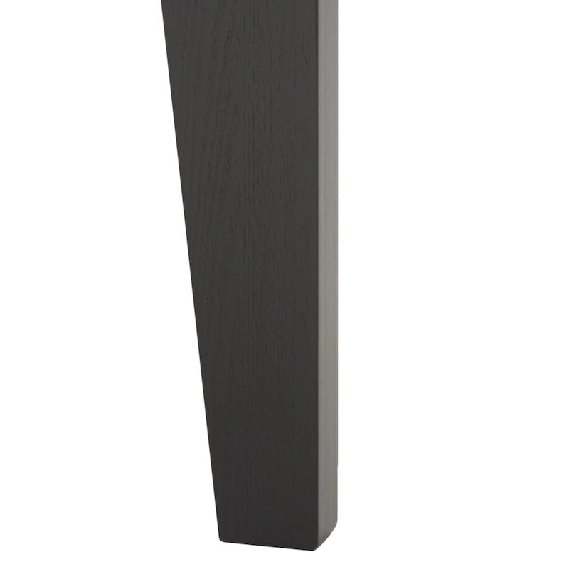 Consolle sabbia/avorio/nera, gambe curve, piano rettangolare, per 1 persona