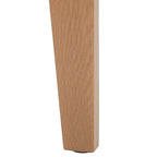 Consolle sabbia/avorio/nera, gambe curve, piano rettangolare, per 1 persona