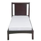 Letto a slitta "California King" marrone espresso, testiera aperta, per 1-2 persone