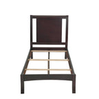 Letto a slitta "California King" marrone espresso, testiera aperta, per 1-2 persone