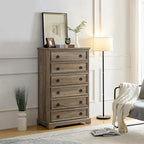 Comò a 6 cassetti bianco/naturale, armadio per camera da letto singola