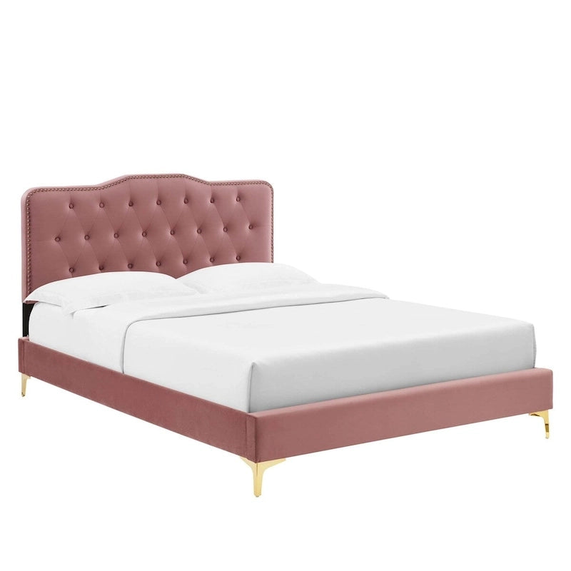 Letto matrimoniale in velluto trapuntato blu navy/verde acqua/antracite/bianco/rosa antico/rosa/menta/grigio chiaro, singolo
