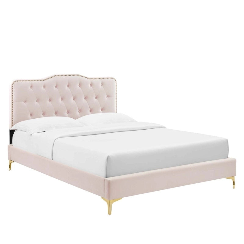 Letto matrimoniale in velluto trapuntato blu navy/verde acqua/antracite/bianco/rosa antico/rosa/menta/grigio chiaro, singolo