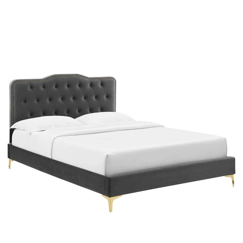 Letto matrimoniale in velluto trapuntato blu navy/verde acqua/antracite/bianco/rosa antico/rosa/menta/grigio chiaro, singolo
