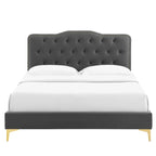 Letto matrimoniale in velluto trapuntato blu navy/verde acqua/antracite/bianco/rosa antico/rosa/menta/grigio chiaro, singolo