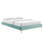 Letto matrimoniale in velluto trapuntato blu navy/verde acqua/antracite/bianco/rosa antico/rosa/menta/grigio chiaro, singolo