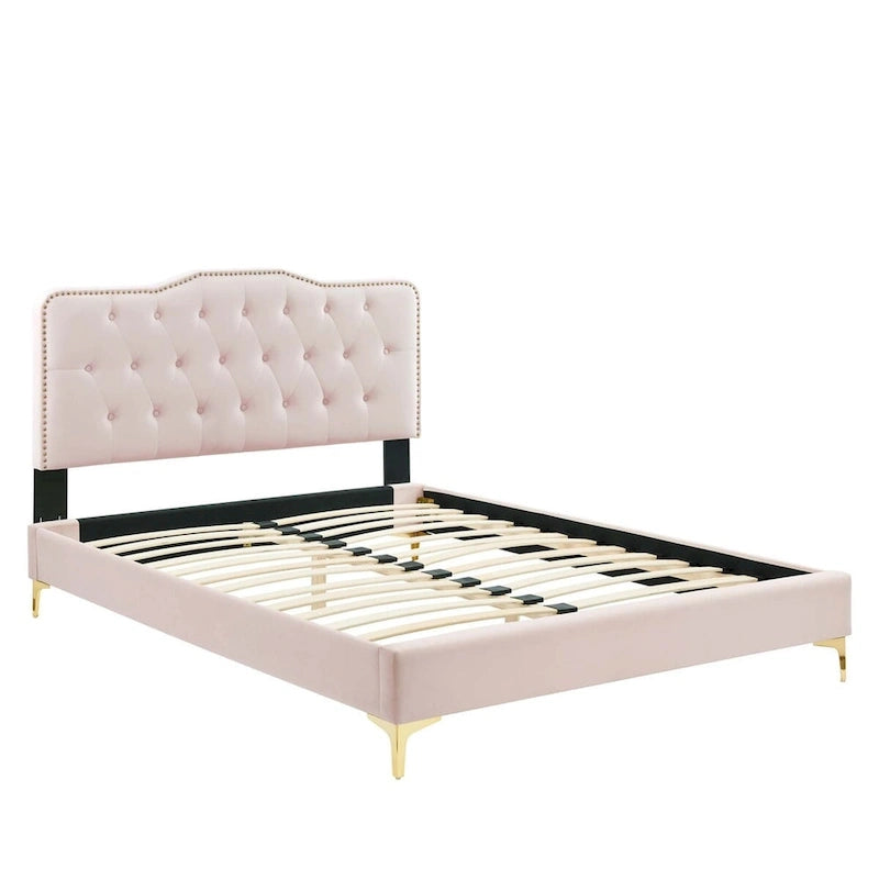 Letto matrimoniale in velluto trapuntato blu navy/verde acqua/antracite/bianco/rosa antico/rosa/menta/grigio chiaro, singolo