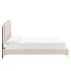 Letto matrimoniale in velluto trapuntato blu navy/verde acqua/antracite/bianco/rosa antico/rosa/menta/grigio chiaro, singolo