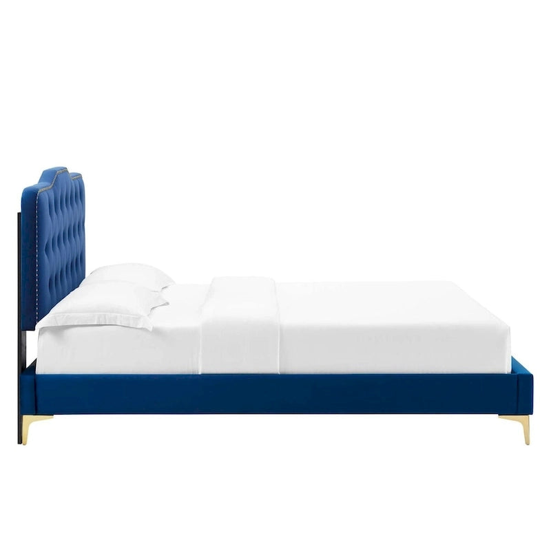 Letto matrimoniale in velluto trapuntato blu navy/verde acqua/antracite/bianco/rosa antico/rosa/menta/grigio chiaro, singolo