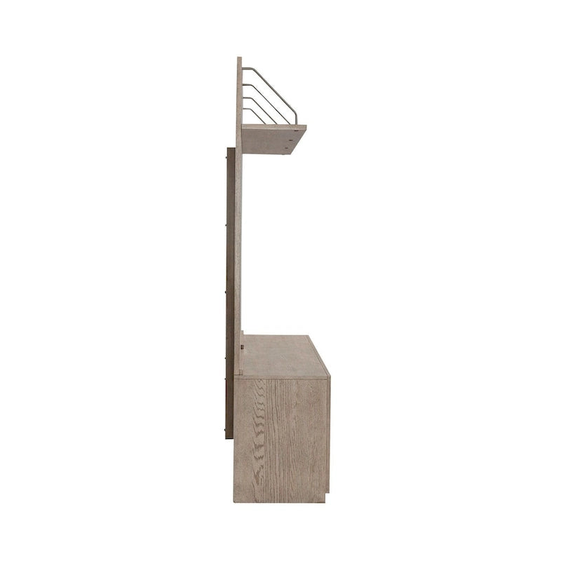 Mobile TV a 2 ante color beige brunito, stile contemporaneo