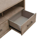 Mobile TV a 2 ante color beige brunito, stile contemporaneo