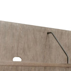 Mobile TV a 2 ante color beige brunito, stile contemporaneo