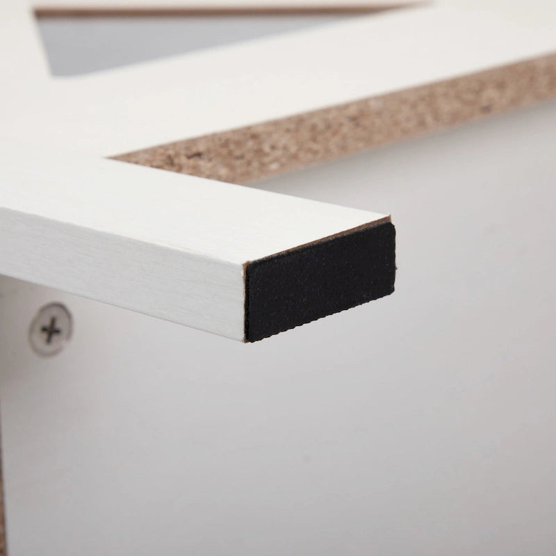 Comodino industriale marrone/bianco/naturale/grigio con anta in vetro, set da 2