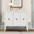 Madia a 3 ante in Bianco / Marrone / Blu / Grigio, stile vintage, montaggio a 1 persona