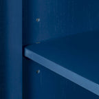 Madia a 3 ante in Bianco / Marrone / Blu / Grigio, stile vintage, montaggio a 1 persona