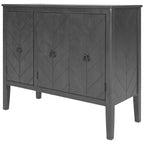 Madia a 3 ante in Bianco / Marrone / Blu / Grigio, stile vintage, montaggio a 1 persona