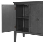 Madia a 3 ante in Bianco / Marrone / Blu / Grigio, stile vintage, montaggio a 1 persona