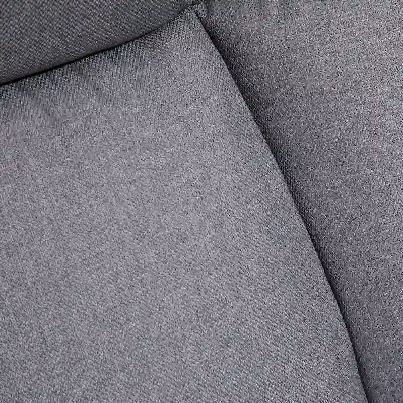 Sedia da ufficio alta con schienale in lino grigio chiaro, 1 persona, capacità 220 kg