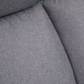 Sedia da ufficio alta con schienale in lino grigio chiaro, 1 persona, capacità 220 kg