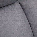 Sedia da ufficio alta con schienale in lino grigio chiaro, 1 persona, capacità 220 kg