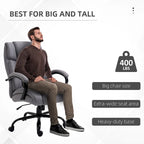 Sedia da ufficio alta con schienale in lino grigio chiaro, 1 persona, capacità 220 kg