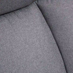 Sedia da ufficio alta con schienale in lino grigio chiaro, 1 persona, capacità 220 kg