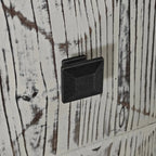 Credenza vintage a 4 ante marrone/nera, stile antico