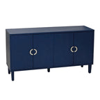 Mobile Contenitore a 4 Ante Blu/Grigio per 1 (Stile Credenza)