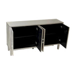 Mobile Contenitore a 4 Ante Blu/Grigio per 1 (Stile Credenza)