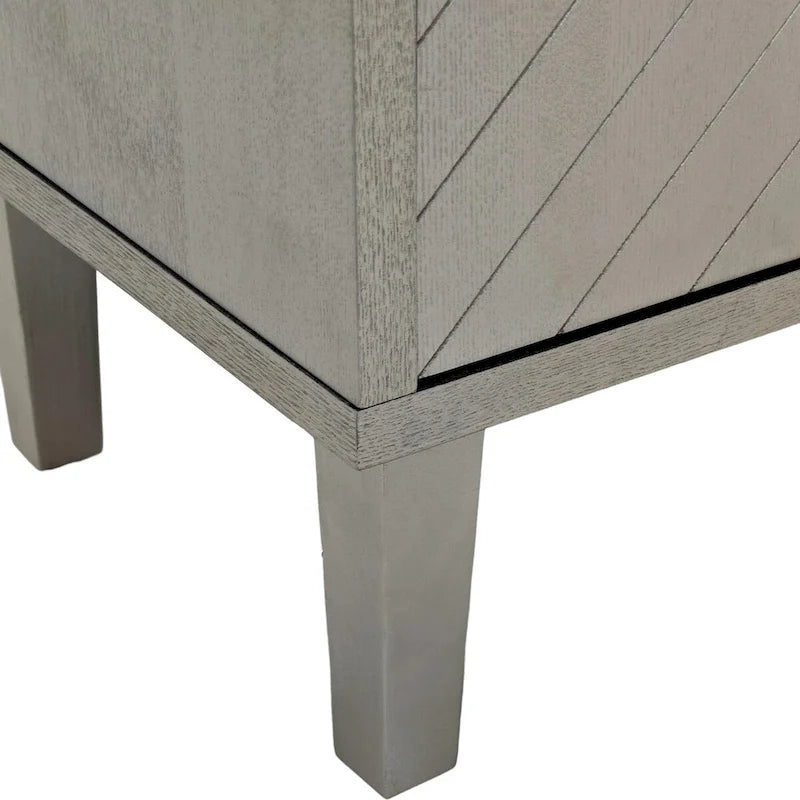 Mobile Contenitore a 4 Ante Blu/Grigio per 1 (Stile Credenza)