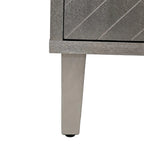 Mobile Contenitore a 4 Ante Blu/Grigio per 1 (Stile Credenza)