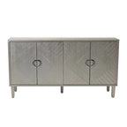 Mobile Contenitore a 4 Ante Blu/Grigio per 1 (Stile Credenza)