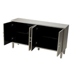 Mobile Contenitore a 4 Ante Blu/Grigio per 1 (Stile Credenza)
