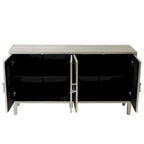 Mobile Contenitore a 4 Ante Blu/Grigio per 1 (Stile Credenza)