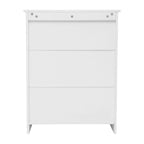 Mobiletto da bagno a pavimento autoportante bianco/grigio, con 2 ante, montaggio da 1 persona