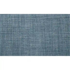 Poltrona a pozzetto di metà secolo con gambe color espresso scuro, lino/denim, 1 posto